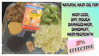 MAKE THIS BLACK HAIR OIL TO STOP YOUR HAIR PROBLEMS|100%EFFECTIVE HAIR OIL| HOMEMADE NATURAL HAIROIL