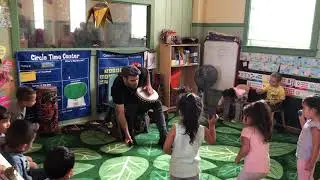 Aaron Kierbel teaches percussion at Hamilton Children's Center