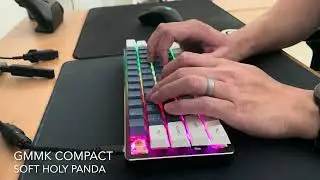 Soft Holy Panda Switches | Modded GMMK Compact | PE Foam | Typing Sounds