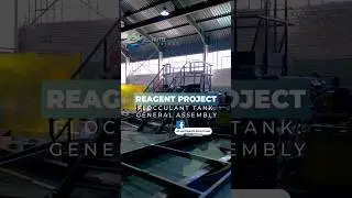 Flocculant tank system | Reagent Project  |  Early manufacturing stages | 1st phase assembly