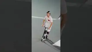 DOUBLE FLAIR TRIPLE WHIP 💯⚡️ #scooter #scootertricks #scootering #skatepark