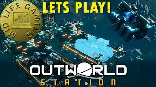Space Factory builder  - Lets Play Outworld Station!