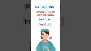 😇 Contact for OET Writing classes!