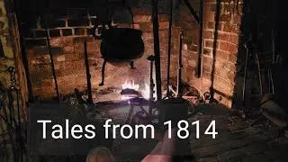 Cooking over an 1812 open hearth #colonial #englishkitchen