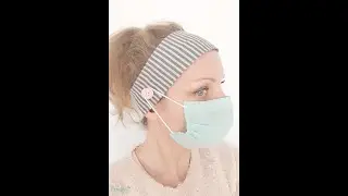 HEADBAND PATTERN WITH BUTTONS FOR FACE MASKS