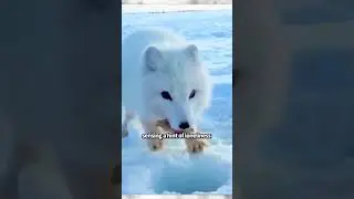 White elf in the Snowy Land #shortvideo #animal #fox #cute #pet #healling #shorts