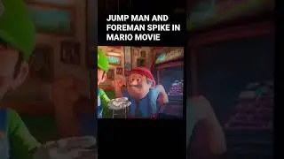charles martinet in the mario movie Jump man and foreman spike Mario movie scene #mariomovie #mario