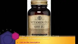 Solgar, Vitamin D3 (Cholecalciferol), 15 mcg (600 IU), 120 Vegetable Capsules