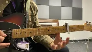 Slipknot   Vermilion pt 2 - Intro Guitar Chord Riff - Standard Tuning - Capo 4th Fret