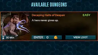 Ark mobile dungeon run  &ldquo;Decaying Halls of Despair&rdquo;