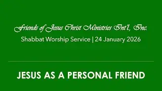 Jesus as A Personal Friend