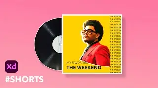 How To Create Playlist Cover Art in Adobe XD (#Shorts)