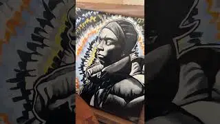 Картина Сорена Бейкера на Big L от BlazinAsian215 | #Shorts #rap #hiphop