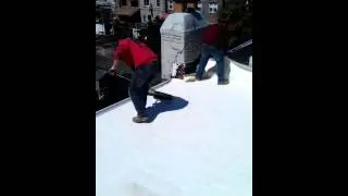 Carlisle Fleece Back EPDM Roof 3  Queens NY MartinsRoofing.com 718 296 7853.3gp