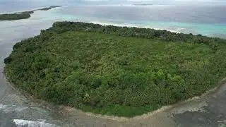 Drone (Aerial) video of Kuttu Island located in Satawan Atoll in the Mortlocks Region, Chuuk State