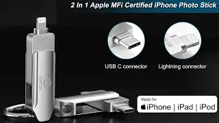 Apple MFi Certified Photo-Stick-For-iPhone-Flash-Drive Thumb-Drive-For-iPhone-External-Storage