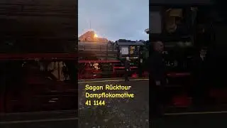 Sagan R&uuml;cktour Dampflokomotive 41 1144