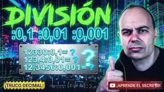 División Rápida ➗ Entre 0,1 0,01 y 0,001