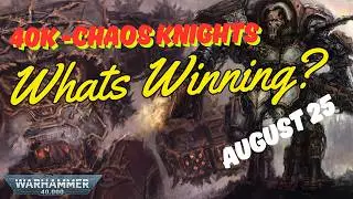 All the Undefeated #chaosknights40k army lists from August 2025 #warhammer40k #competitive40k