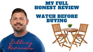 My Honest Review of Best Choice Products 3 Piece Acacia Wood Bistro Set | Zitting Reviews