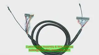custom wiring harness smart helmet firefighter drag chain LVDS Hirose to JST IP67 Silicone jacket do
