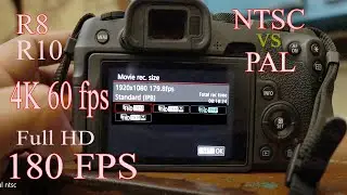4k 60 fps full hd 180 fps not show canon r8 canon r10 | NTSC VS PAL
