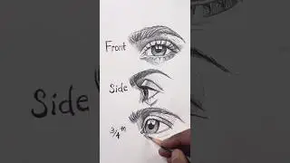 Cool eye drawing trick ❤️👌 #drawing #drawingtutorial