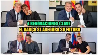 EL BAR&Ccedil;A ASEGURA SU FUTURO CON 4 RENOVACIONES CLAVE: LAMINE, BALDE, FERM&Iacute;N Y XAVI