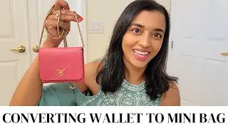 HOW TO CONVERT DESIGNER SLG INTO MINI BAG | PRADA WALLET |  FARAH TASNUVA