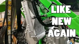 Subscriber KX250 - Vapor Blasting Radiators / New Hoses