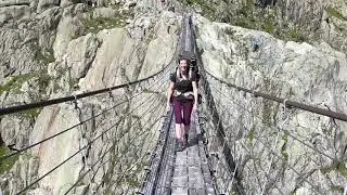 Triftbr&uuml;cke Gadmertal Berner Oberland Windegg-H&uuml;tte