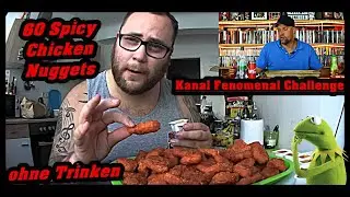 60 Spicy Chicken Nuggets ohne Trinken | Kanal Fenomenal CHALLENGE !!!