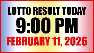 Lotto Result Today 9pm Draw February 11, 2026 Swertres Ez2 PCSO