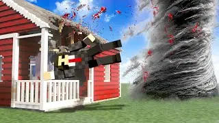 REALISTIC TORNADO DESTROYS TOWN in Teardown!