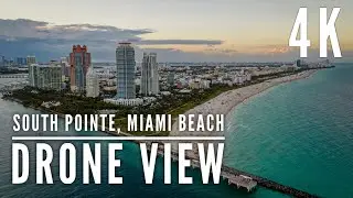South Pointe Miami Beach Drone View 4K