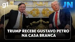 Jornal Nacional: depois de ameaças e insultos, Trump recebe Gustavo Petro na Casa Branca