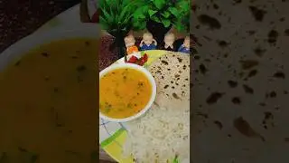 Dal chawal roti ❤️😋|| Simple thali✨😋|| Subscribe for more recipes ❤️✨