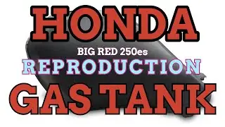 Honda Big Red 250es - Reproduction Serwa Metal Gas Tank - I love it
