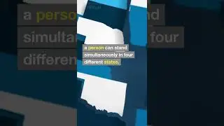A place in US where you can stand in Four different states simultaneously #ytshorts #viral  #shorts