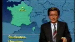 Fragment Tagesschau 07  Dezember 1986 Jo Brauner