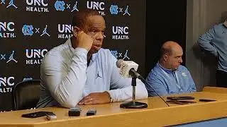 Hubert Davis press conference after College of Charleston victory