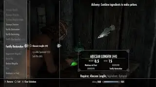 Skyrim Fortify restoration Glitch Still Working 4/9/24