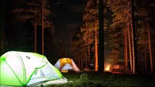 Ambience Sounds  - Night Campfire Sounds - Relaxing, Refreshing Sounds for focus, studying, sleeping