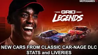 GRID Legends - 5 New Cars from Classic Car-Nage DLC (Stats and Liveries)