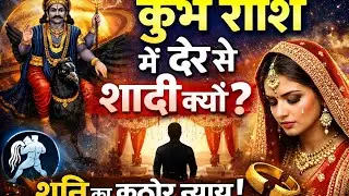 कुंभ राशि में देर से शादी क्यों होती है? | शनि का कठोर न्याय किसी को नहीं छोड़ता!