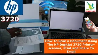 Как сканировать документ с помощью принтера HP Deskjet 3720, 3755 &mdash; сканер, печать и отправка по электронной почте