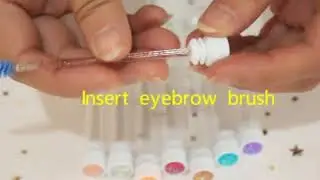 Reusable Eyebrow Brush Tube Disposable Eyelash Brush Eyebrow Brush Replaceable Dust-proof Sparkling