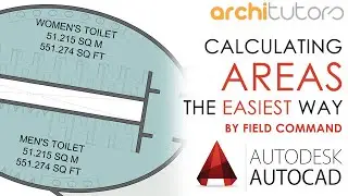 calculating areas in AutoCAD by field command | architutors