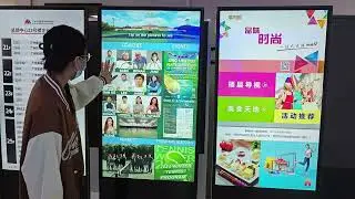 BENSHI Group丨#cms #signworld Use our cms software play interactive programs #touchscreen #lcddisplay