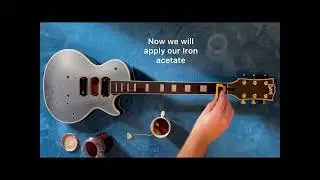Building a Les paul (part 1)- How to ebonize rosewood ASMR  Relaxing video (no music, no talking)